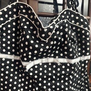 Black and White Polka Dot top